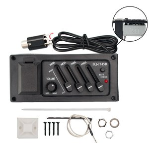 Preamplificador de Guitarra Acústica NAOMI de 4 Bandas, Amplificador, Ecualizador, Pastilla 7545R, Preamplificador con Ecualizador - Product Image 1
