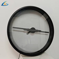 Proyección LED 3D de un solo lado, señal de cafetería, reproductor de proyector holográfico para tiendas comerciales y ascensores, holograma, ventilador 3D