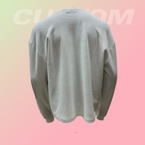 Пользовательский Трафаретный принт 340GSM хлопок вязаный Вафли с длинным рукавом модная уличная одежда 100% хлопок свободный термальный для мужчин - Product Image 3