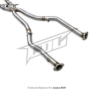 ท่อไอเสียแคทแบ็กสแตนเลส OEM สำหรับ Lexus RC F/ 5.0L ปี 2015-2021 ระบบไอเสียแบบสปอร์ต Boska Valved พร้อมเสียงไดนามิก - Product Image 2
