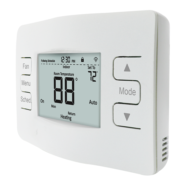 Digital 5+2 Day Programmable Thermostat with Large Backlit Display Single Stage for Heat/Cool