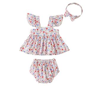 Vêtements vintage en gros pour ensemble de vêtements pour bébé, ensembles 3 pièces pour l'été, pour dormir - Product Image 1