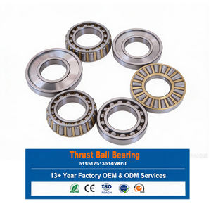 จัดส่งฟรี ลูกปืน ไม่ต้องบำรุงรักษา 200 ℃   ลูกปืนกันรุน 51208 สำหรับเกียร์รถยนต์ ลูกปืนกันรุนแบบลูกกลิ้ง 51208 - Product Image 1