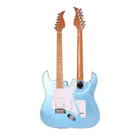 AZ2402 Nướng Maple Cổ Alder Cơ Thể Guitar Điện Thép Không Gỉ Phím Đàn Ice Blue Kim Loại Màu OEM Nhà Máy