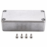 Boîtier de Contrôle Métallique 1590A 92x38x31mm, Boîtier en Aluminium pour Pédales d'Effets de Guitare Électrique DIY