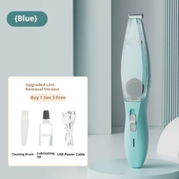 Tondeuse électrique sans fil pour animaux de compagnie en acier inoxydable LED, 2 vitesses, pour pattes, oreilles, visage et fesses de chats et chiens
