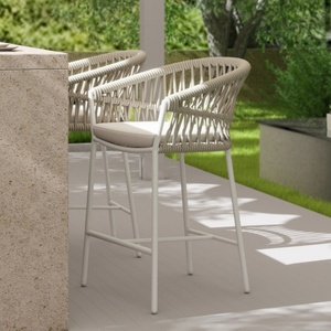 Hiện đại vườn quầy <span class=keywords><strong>bar</strong></span> ghế Patio cao ghế khách sạn ngoài trời dây thương mại thanh phân - Product Image 1