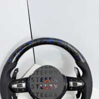 Pour BMW F10 F11 F15 F18 F20 F23 F25 F30 F32 F35 F40 F80 E84 E87 E90 E92 E93 Volant en fibre de carbone forgé Accessoires de voiture