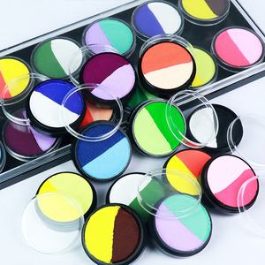 Palette de peinture multifonctionnelle 20 couleurs phosphorescentes Palette de maquillage Halloween Glow Paint Eye Shadow for Face - Product Image 6