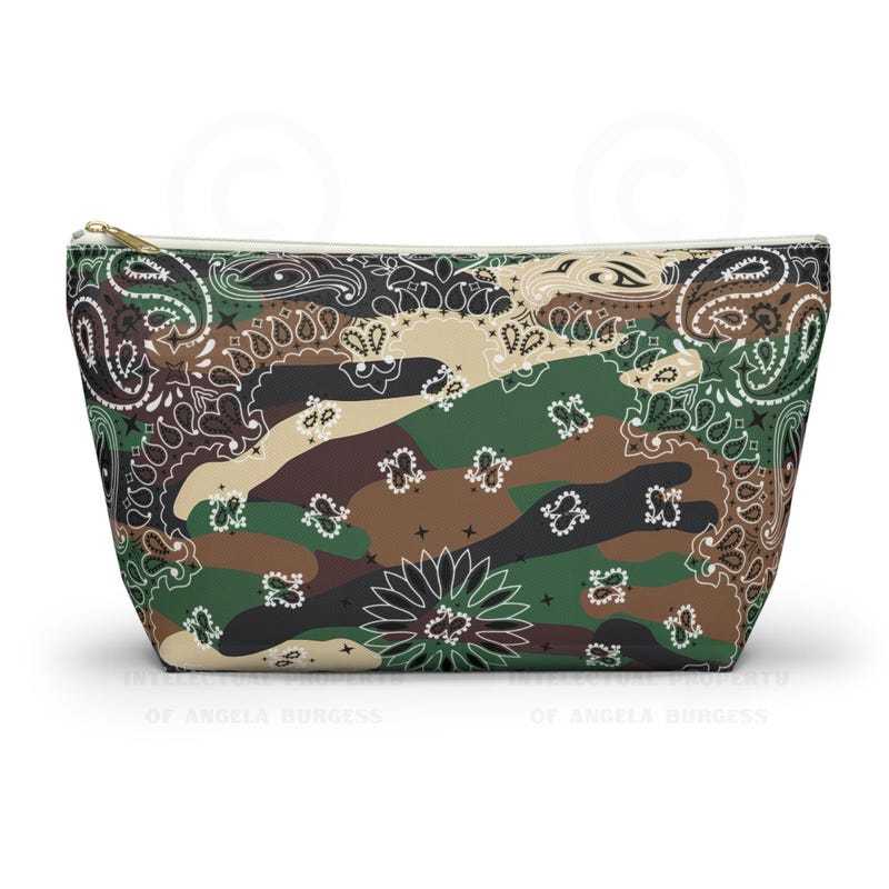 Camouflage Base With White Paisley