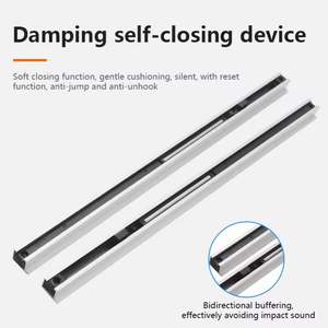 Sistema de Puerta Corredera Oculta de Aleación de Aluminio Moderno de Alta Calidad WEKIS para Entrada de Baño con Riel Deslizante Invisible - Product Image 4