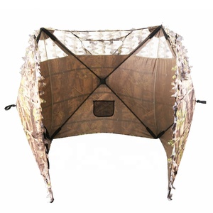 3D Lá ngụy trang mặt đất mù không thấm nước có thể gập lại hàng rào với 3 mặt hướng sợi thủy tinh cực lớp duy nhất cho săn bắn - Product Image 4