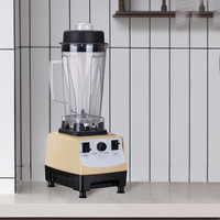 Mixeur de Cuisine Professionnel 2L 1300W à Vitesse Variable 9 Vitesses 25000 tr/min 6 Lames en Acier Inoxydable pour Smoothies Jus Extérieur Hôtel