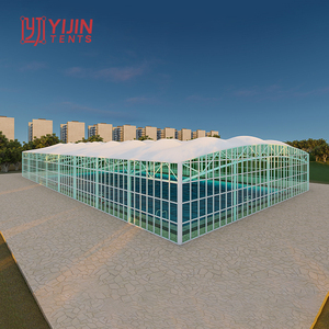 Trung Quốc YIJIN sản phẩm chuyên nghiệp pvdf vải độ bền kéo Lều hồ bơi mái cấu trúc màng - Product Image 2