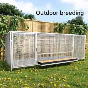 Cage à poulets et chiens en métal multifonctionnelle sur mesure, grande cage extérieure pour lapins, oiseaux et petits animaux, clôture en fil métallique - Product Image 3