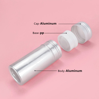 Boîte ronde vide de 3oz en gel rechargeable pour bâton de déodorant 75g emballage en tube torsadé Mono-pcr en aluminium bâton de déodorant