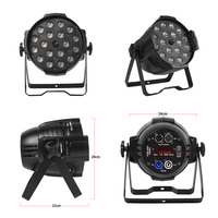 Éclairage de scène professionnel DMX512 18x18W RGBWA UV LED Wash Zoom Par Light avec RDM