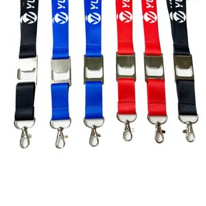 Hot Sale New Design Bottle Opener Polyester Lanyard Keychain Custom Logo Sublimation Printing Neck Strap Lanyards - Product Image 4