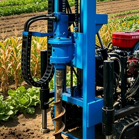 Petite foreuse de puits d'eau DTH montée sur chenilles, entraînée par un moteur diesel 25 CV, machine de forage de 30 m de profondeur pour l'irrigation agricole