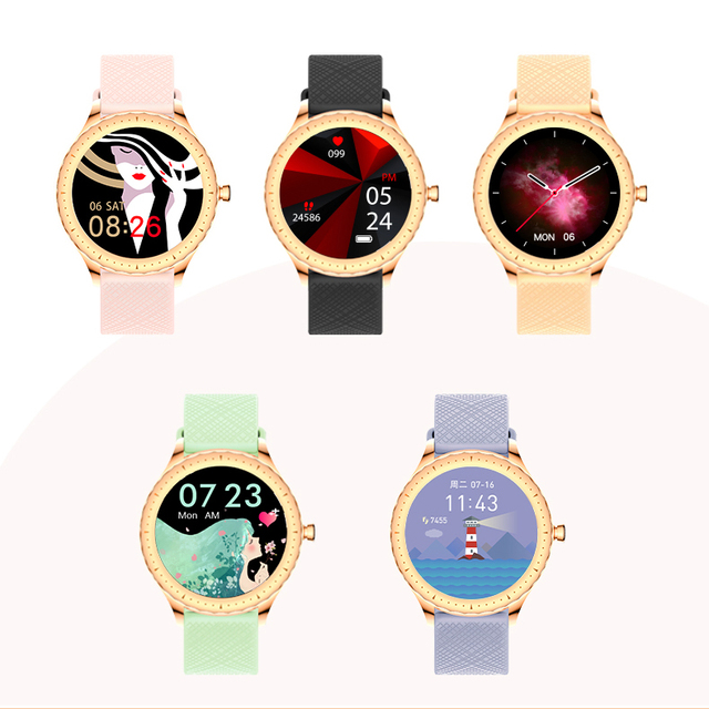 Multi-function IP67 Waterproof Smart Sports Watch Instant Messaging Multilingual Fashion Lady Watch