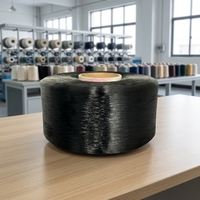 Filament FDY Nylon66 industriel pré-consommation 630D/108F, teint en masse noir avec lubrifiant spécialement formulé