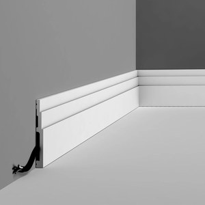 Zócalo de PVC <span class=keywords><strong>Blanco</strong></span> de Diseño Moderno, Impermeable y Duradero, de 60/80/100 mm de Altura, Muestras Gratis, Precio Económico para Decoración de Hoteles - Product Image 2