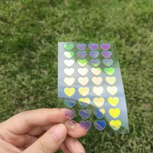 Wholesale OEM 36 Dots Heart Shape Dazzling Colour Acne Patch Hydrocolloid Cute Pimple Patch