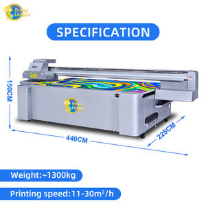 Machine d'impression numérique pour matériaux en céramique, verre, acrylique et métal, imprimante jet d'encre grand <span class=keywords><strong>format</strong></span> automatique UV 2513 CMYK - Product Image 4