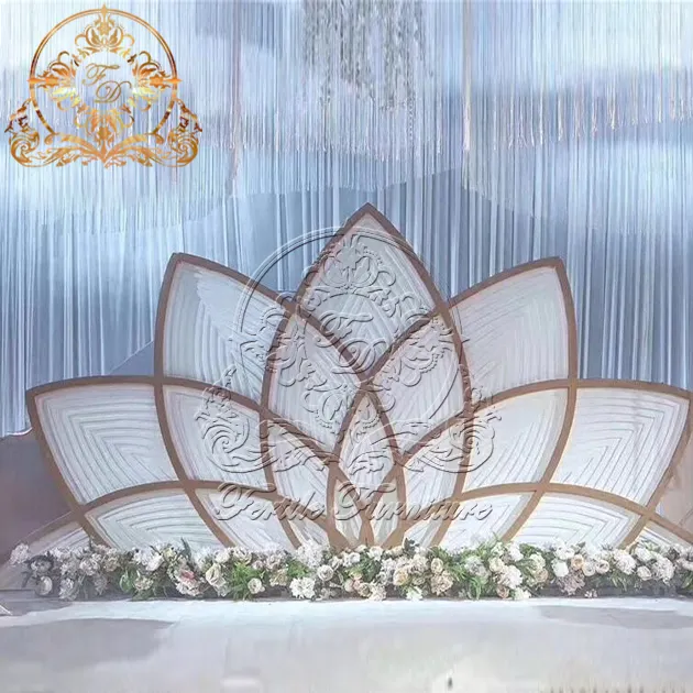 नई शैली सस्ते कीमत Foshan में फूल शादी की सजावट पृष्ठभूमि