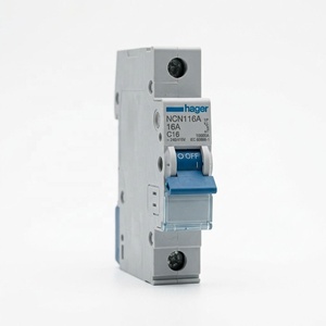 For Hager NCN NDN Series Miniature Circuit Breaker MCB 1P 2P 3P 4P 6A-63A 10kA C D Curve CE Certified Factory Ready Stock