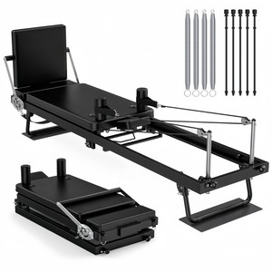 CZFITT Cama de Pilates Plegable Portátil Grande, Equipo de Yoga para Ejercicios de Core, Máquina de Pilates de 197 cm para Fitness en Casa y Pérdida de Peso - Product Image 1