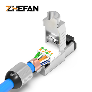 Zhefan toolless mạng không thấm nước FTP STP shielded cat8 nối Modular RJ45 8P8C cắm Modular cắm - Product Image 4
