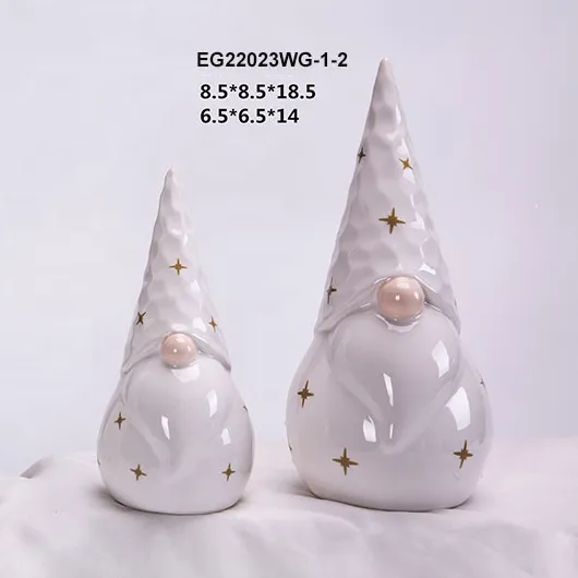 Cerâmica gnome natal enfeites ano novo presente xmas feriado decorações comprar sem rosto santa