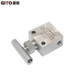 Vanne à boisseau droit manuelle GITO en acier inoxydable à pression moyenne-élevée, type plaque, interne - Product Image 3