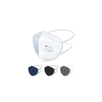 Masque respiratoire jetable de niveau FFP1 certifié CE EN149 Masques anti-poussière respirants écologiques avec ajustement confortable