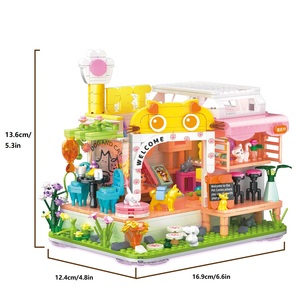 Juegos <span class=keywords><strong>de</strong></span> juguetes <span class=keywords><strong>de</strong></span> bloques <span class=keywords><strong>de</strong></span> construcción, exhibición <span class=keywords><strong>de</strong></span> mascotas, perros, gatos, <span class=keywords><strong>casa</strong></span>, ladrillos, juguetes <span class=keywords><strong>para</strong></span> niños, regalos <span class=keywords><strong>de</strong></span> cumpleaños, juguetes educativos <span class=keywords><strong>para</strong></span> niños - Product Image 3