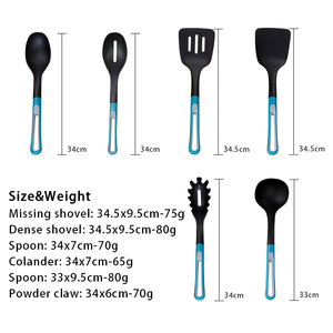 Juego de Utensilios de Cocina de Alta Calidad de 6 Piezas con Mangos de Nailon Plástico para Utensilios Antiadherentes para Cocinar en la Cocina - Product Image 6