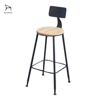 Tabouret de bar pas cher EaseNeat, mobilier commercial pour restaurant de restauration rapide, meubles d'intérieur en bois, chaise de bar de cuisine