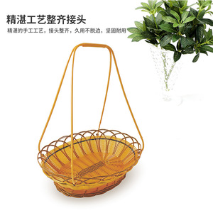 Cesta de Frutas Tejida Redonda Desmontable, Contenedor de Almacenamiento de Alimentos para Cocina, Serie 170 - Product Image 5