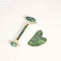 Rouleau de massage facial en jade personnalisé, accessoires Gua Sha, outil de massage facial en pierre pour les soins de la peau et la beauté