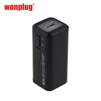 Power Bank Portabel Pengisian Daya Nirkabel Layar LED Pengisi Daya USB Mini Darurat Luar Ruangan Baterai AA 5V Lampu LED Ponsel