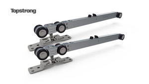 Roue de suspension à fermeture en douceur à double face pour porte en bois - Product Image 3