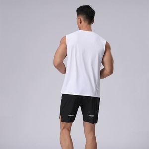 Men Custom Logo Stretch Cool Dry <b>Tank</b> <b>Tops</b> Athletic Crewneck Sleeveless Workout Running Shirts With Reflective <b>Stripe</b> <b>Tank</b> <b>Tops</b> - Product Image 2