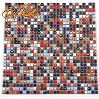Carreau mural élégant et minimaliste en mosaïque de céramique Chic Tessera Backspace Design Rainbow Pattern Accent Home Decor Interior Walls