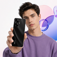 Nouveau téléphone portable débloqué Redmi 13C 6 Go + 128 Go avec lecteur d'empreintes digitales latéral et prise casque 3,5 mm – Smartphone économique