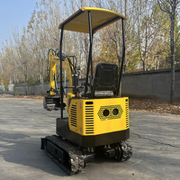 Miniexcavadora con Certificación CE, Cabina Cerrada, Aire Acondicionado y Sistema de Pilotaje Hidráulico para la Industria de la Construcción