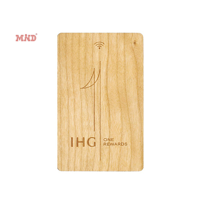 Free Sample 100% Recyclable NFC Wood Cards Smart Rfid Wooden Card