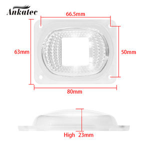 Reflector LED lente para LED COB Chip Kit de Tulipa lente de la PC + Reflector + anillo de silicona pantalla para foco LED DIY - Product Image 3