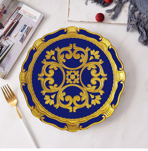 2023 New Design Flower Ceramic Plates <b>Dinnerware</b> Set for Wedding Rentals - Product Image 1