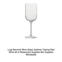 Copa de Degustación de Vino Tinto Roja Sublime de Luigi Bormioli, 40 cl, Altura 22 cm, Diámetro 7.6 cm